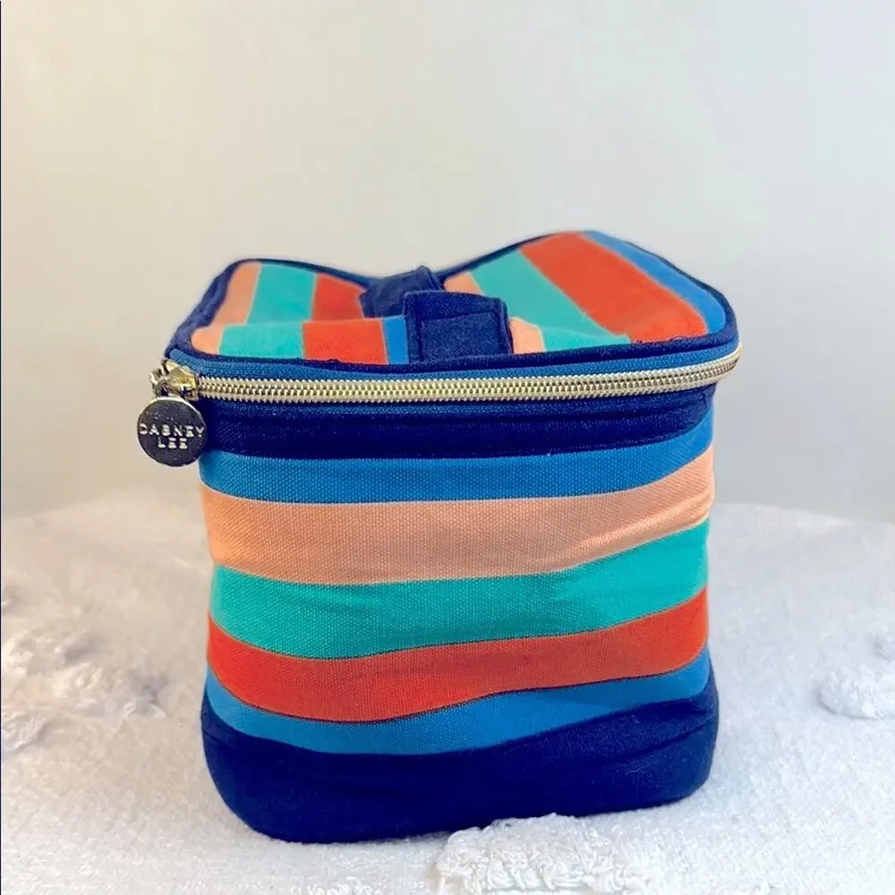 Dabney Lee Hellow Beautiful Colorful Striped Cosmetic Bag